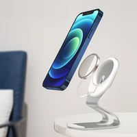 aluminum alloy charge phone stand cradle desk phone holder mount for iphone 12 pro max usb c magnetic for magsafing charger
