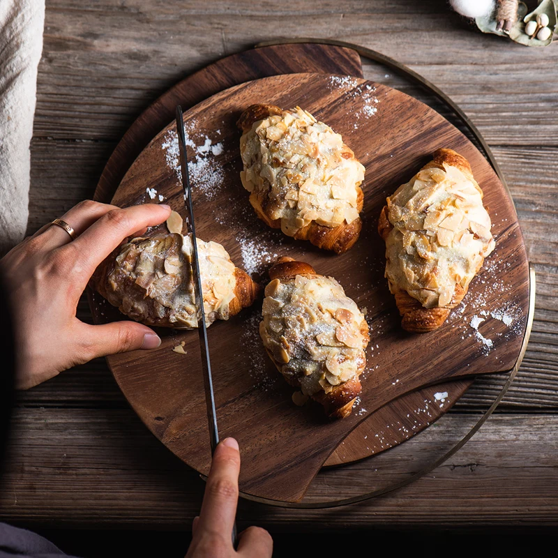 Новинка Разделочные Блоки из акации кухонная деревянная пищевая тарелка