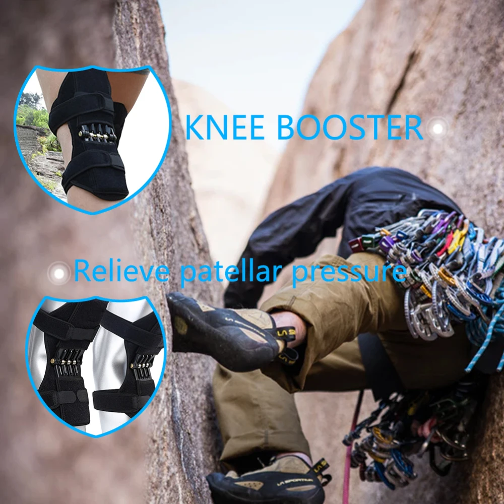 1pcs Power Lift Joint Support Knee Pads Breathable Non-slip Powerful Rebound Force Knee booster Joint Support Knee Pad For Pants
