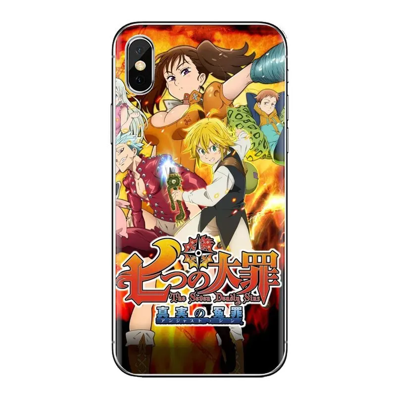 For Sony Xperia Z Z1 Z2 Z3 Z5 compact M2 M4 M5 E3 T3 XA Aqua LG G4 G5 G3 G2 Mini Silicone Cases Cover Seven Deadly Sins Season 1 |