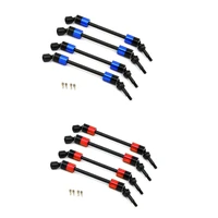 4pcs steel cvd universal joint drive shaft axle upgrade parts for traxxas 110 e revo summit rc car accessories