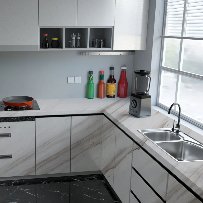 

Oil Proof Stickers Waterproof Covering Film Pvc Self Adhesive Panel Furniture Stickers Kitchen Pegatinas Pared Home Decor DG50TM