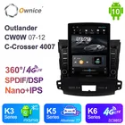 Автомагнитола Ownice с Android 10,0, автомагнитола 2 Din для Mitsubishi Outlander CW0W 2007-2012 Citroen C-Crosser Peugeot 4007, GPS, аудиосистема, 4G
