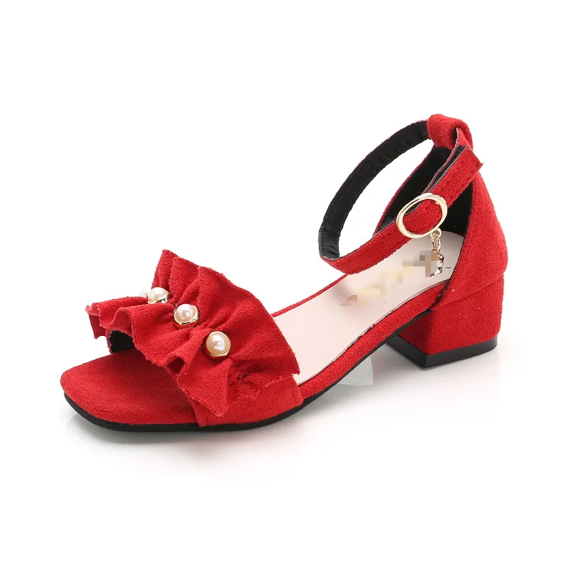 Босоножки для девочек новинка 2021 летняя модная детская обувь кружевная с