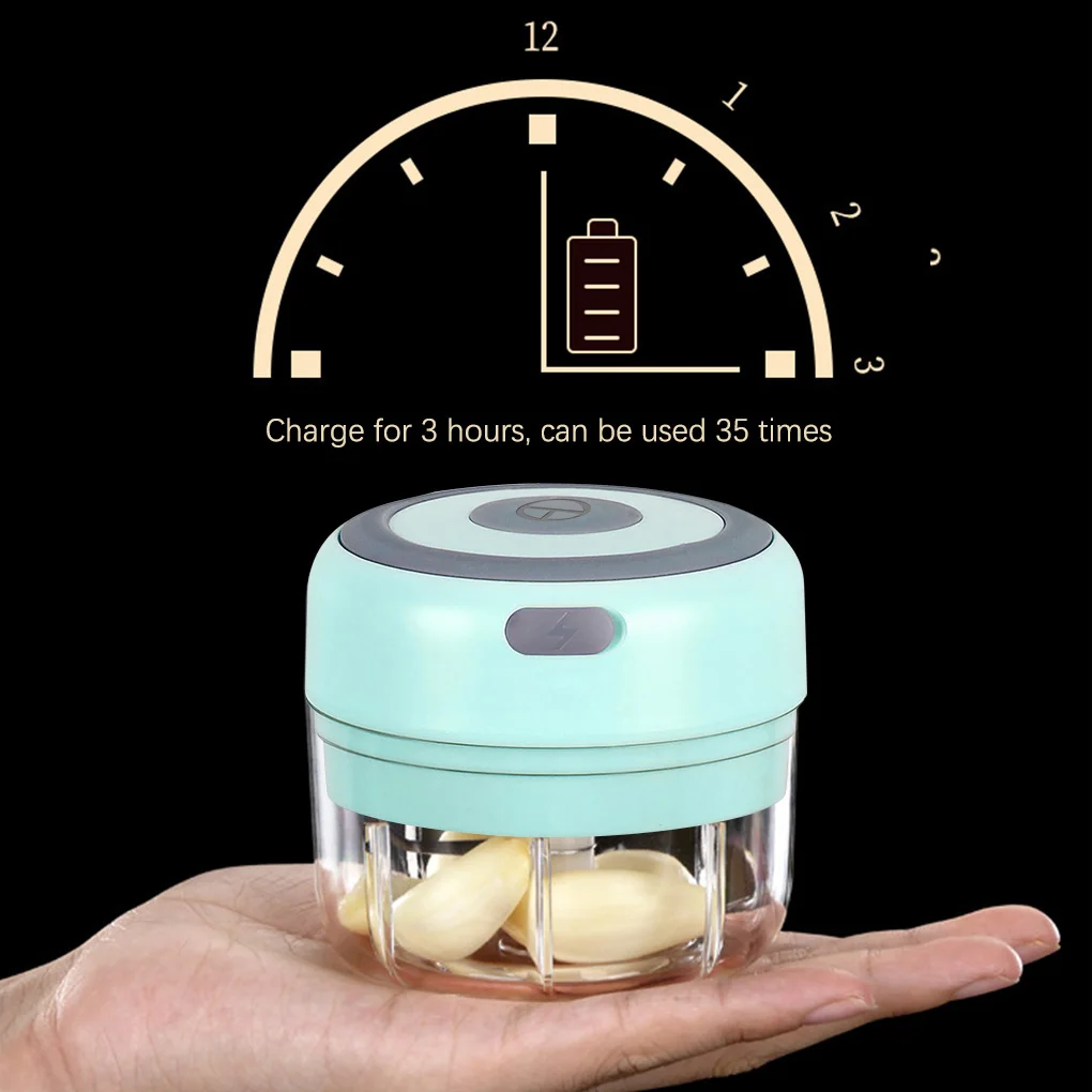 

Electric Mini Food Garlic Vegetable Chopper Grinder Crusher Press for Nut Meat Fruit Rechargeable Onion Multi-function Processor