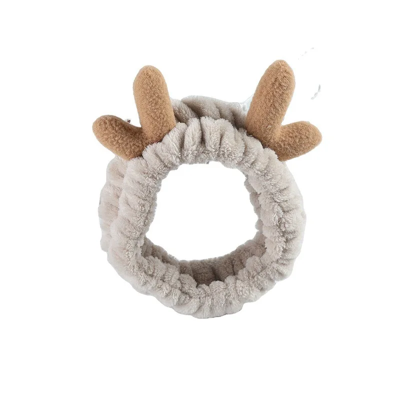

New hot style elastic face makeup antlers big eye hair hoop tire OMG bowknot ears hairdo and women