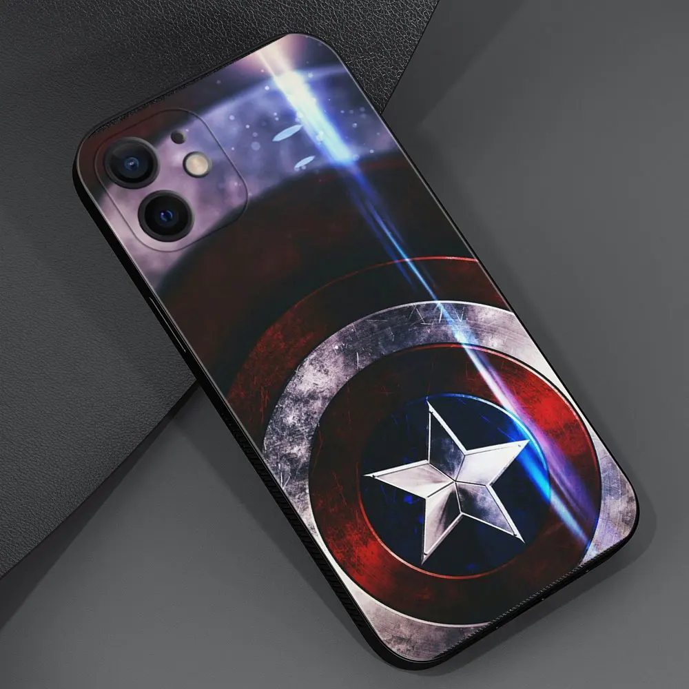 Лучший чехол для телефона Apple iPhone 11 13 12 Pro Max Mini X XS XR 6 6S 7 8 Plus 5 5S SE(2020) Coque Marvel Железный