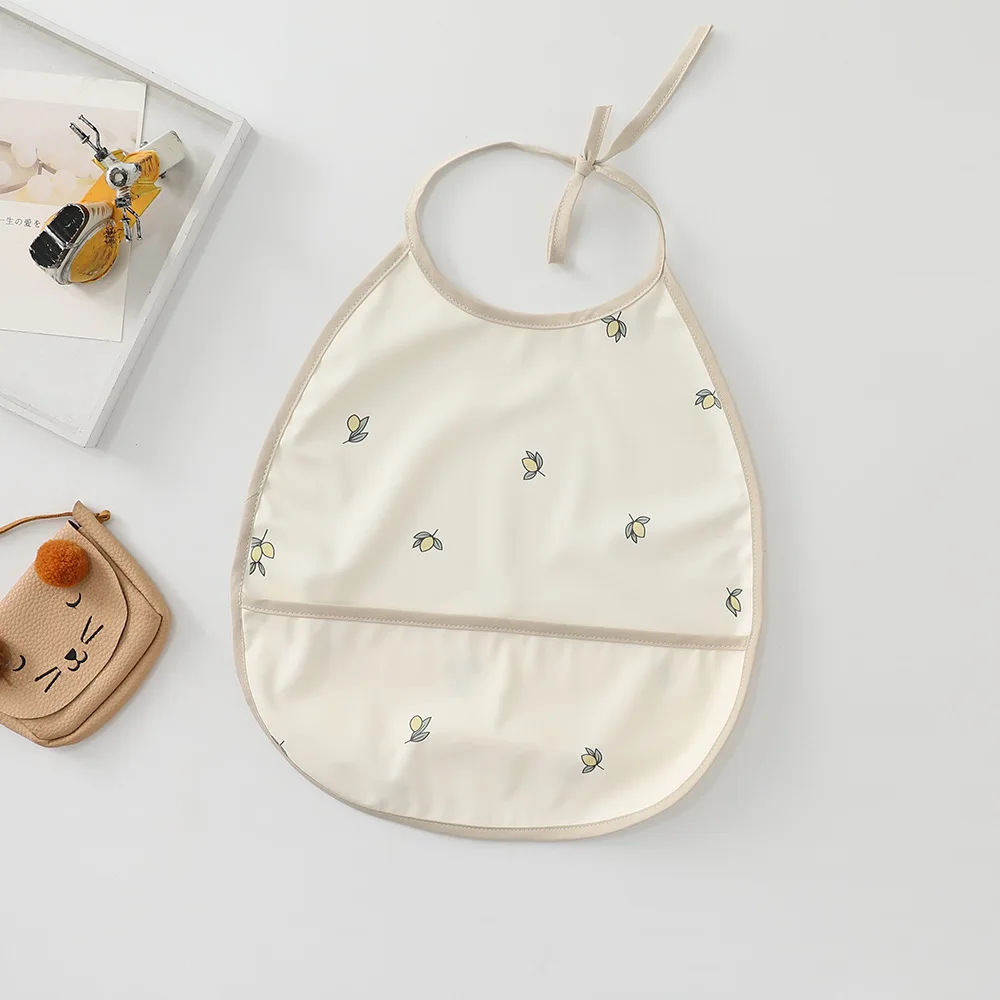 

Waterproof Baby Bib Feeding Bib Apron Pocket Infant Boys Girls Burp Cloth Bandana Infant Boys Girls Burp Cloth Bib Drooling