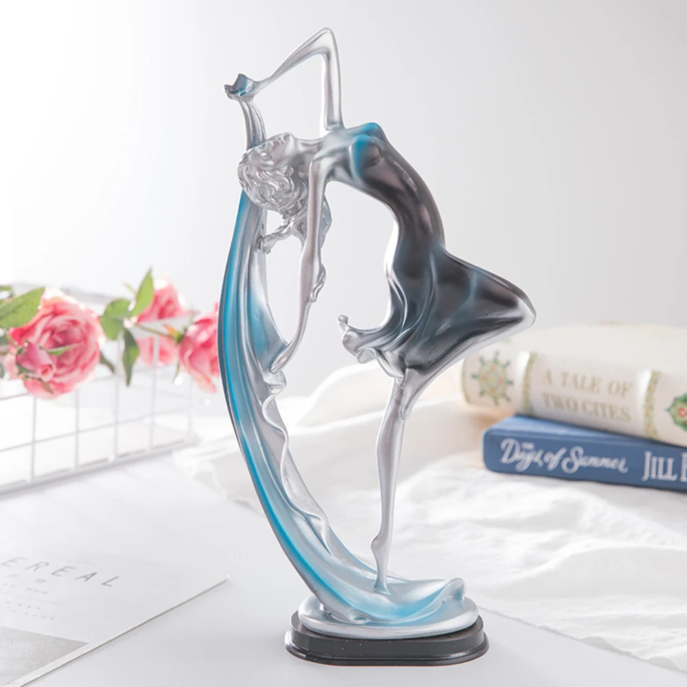Фигурка танцующей девушки в европейском винтажном стиле статуя из смолы ремесло