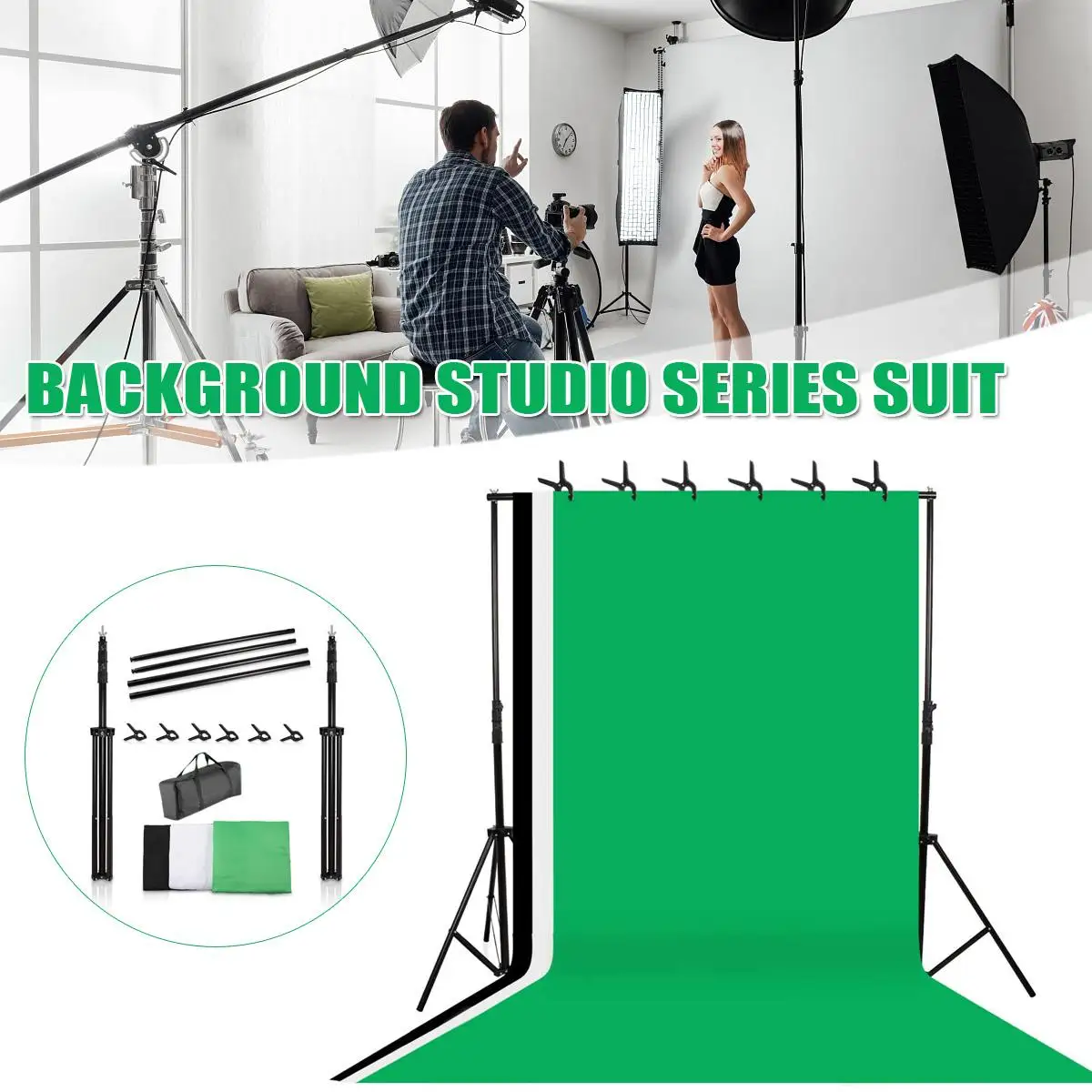 

Photography Photo Studio Backdrop Background Stand Frame Support System For Video Chroma Screen Stand Photo Backdrop Stand Kit