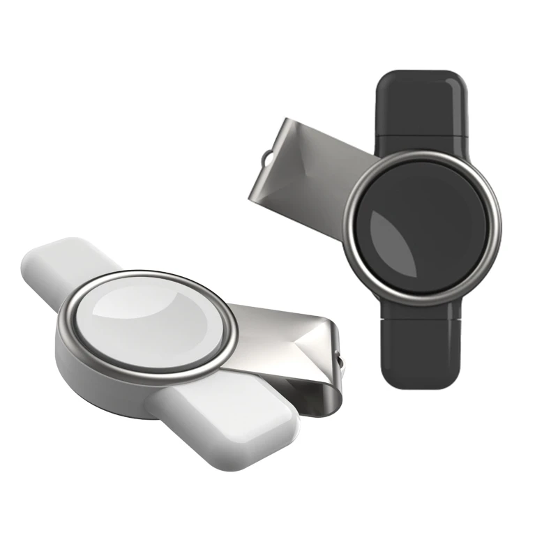 

2022 New 2 in 1 Dual Interface Portable Magnetic Charger Compatible with -Apple -Samsung Watch Fast Qi Wireless Charging Station