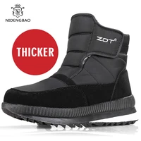 men boots 2022 winter cotton shoes platform sneakers non slip waterproof snow boots thick plush women autumn boots big size 47