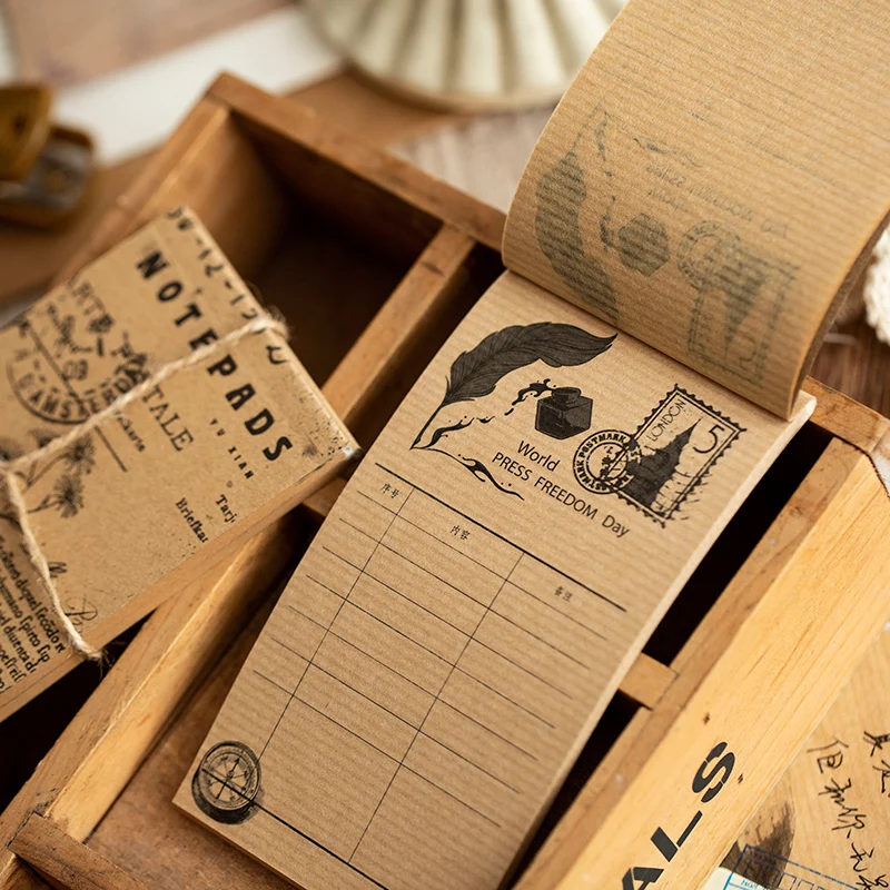 4 шт./лот ретро блокнот серия творческие сообщения материал декор Базовая бумага