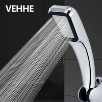 vehhe water saving rainfall shower head chrome surface 300 holes high pressure aluminum shower bathroom accessory spray nozzle