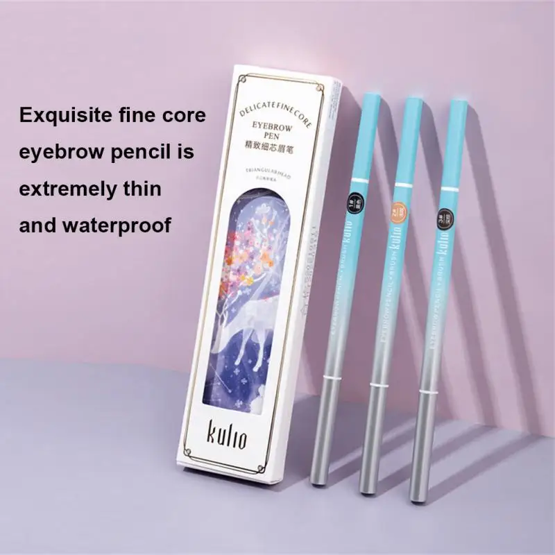 

Fine Core Eyebrow Pencil Extremely Fine Waterproof Sweatproof Lasting No Bleaching, No Blooming Rotatable Up Pen Makeup TSLM1