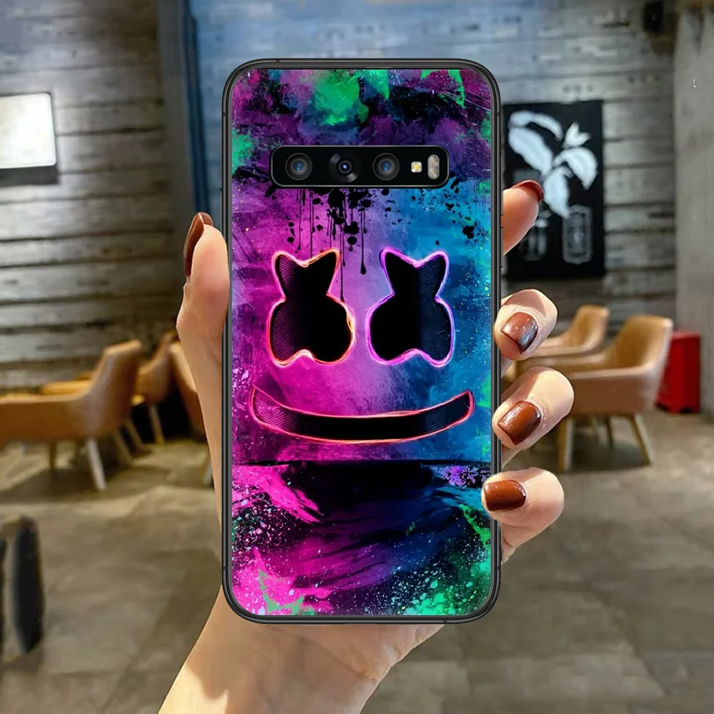 

Fashion Doctom Marshmello DJ Phone Case Cover For For SamSung Galaxy S Note 7 8 9 10 20 Uitra Plus E Lite Black black Hoesjes