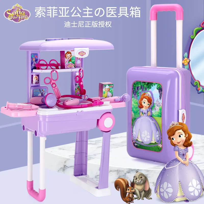 

Оригинал Disney Подлинная Sufia медицинская техника тележка чемодан имитация врача детский дом игрушка