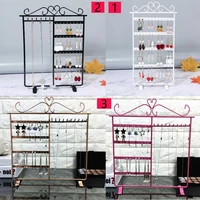 3 style metal gfit stud jewelry display box necklace pandents ring earrings organizer jewellery packaging holder stud wholesale