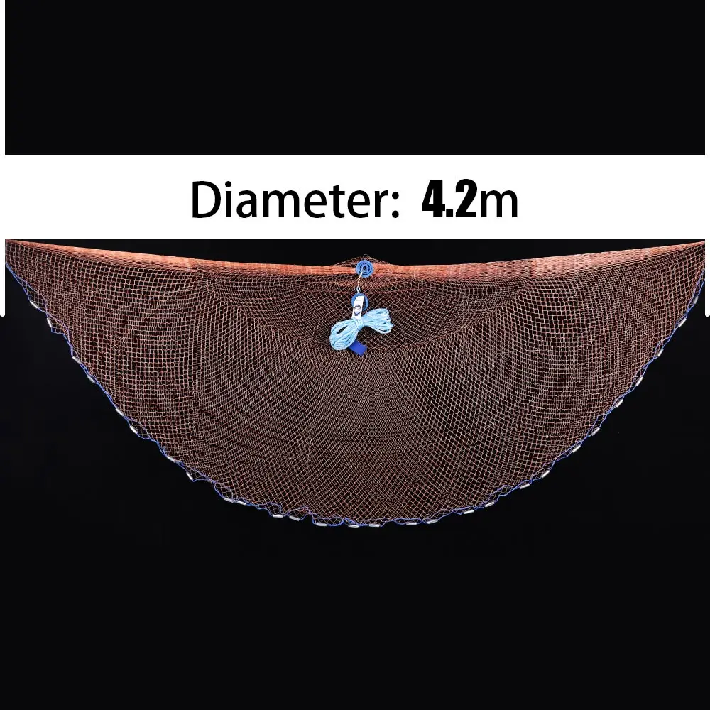 420cm steel sinker Lawaia литые сети для рыбалки Wins американская сеть рыболовные сети тяните вращающиеся смелые рыболовные сети Tpie литье рук бренд рыбалки - Цвет: 420cm steel sinker