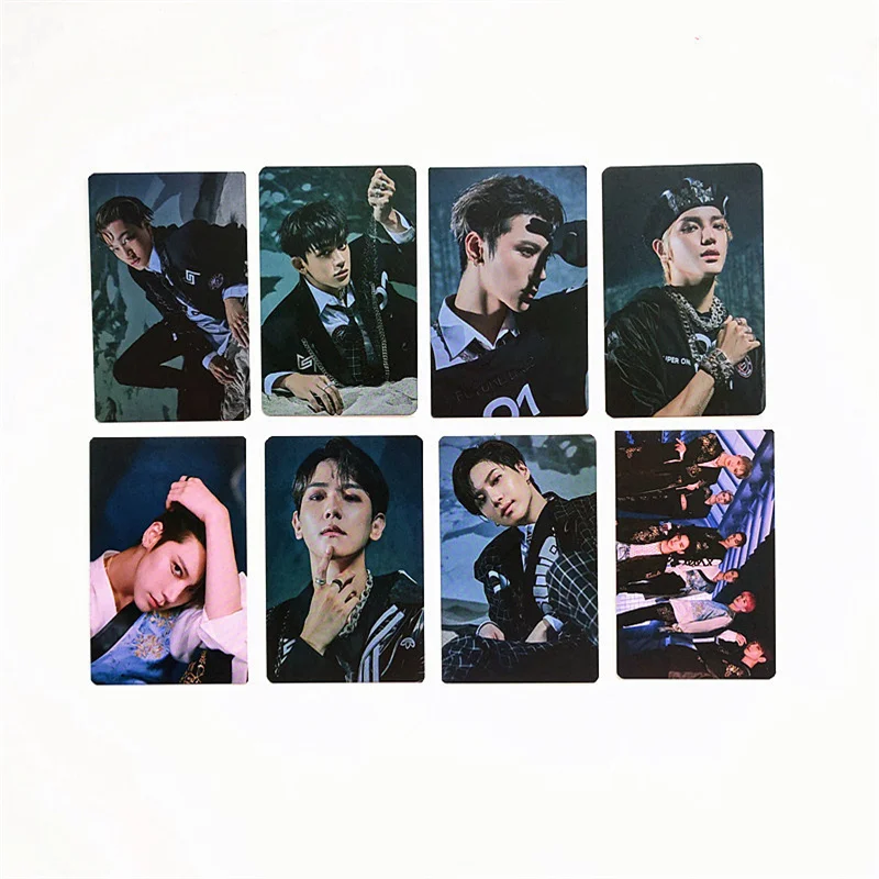 

8Pcs/Set KPOP Super M Mini Album SuperM Signed Photocard KAI LUCAS BAEKHYUN Double-Sided LOMO Cards Postcard Fans Collection B44