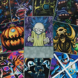 16 шт.компл. Yugioh DM Bonz бумажные карты в стиле аниме клоун Тыква король призрак козука классические Монстры типа зомби Orica