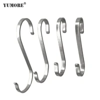 yumore railing clasp s hook key hanger clothing store organizer closet hanging stainless steel kitchen hooks bathroom organizer