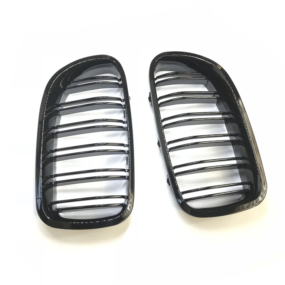 Одна пара автомобилей Стиль передний глянец Черный решетки для BMW F18 F10 2010 2016|black