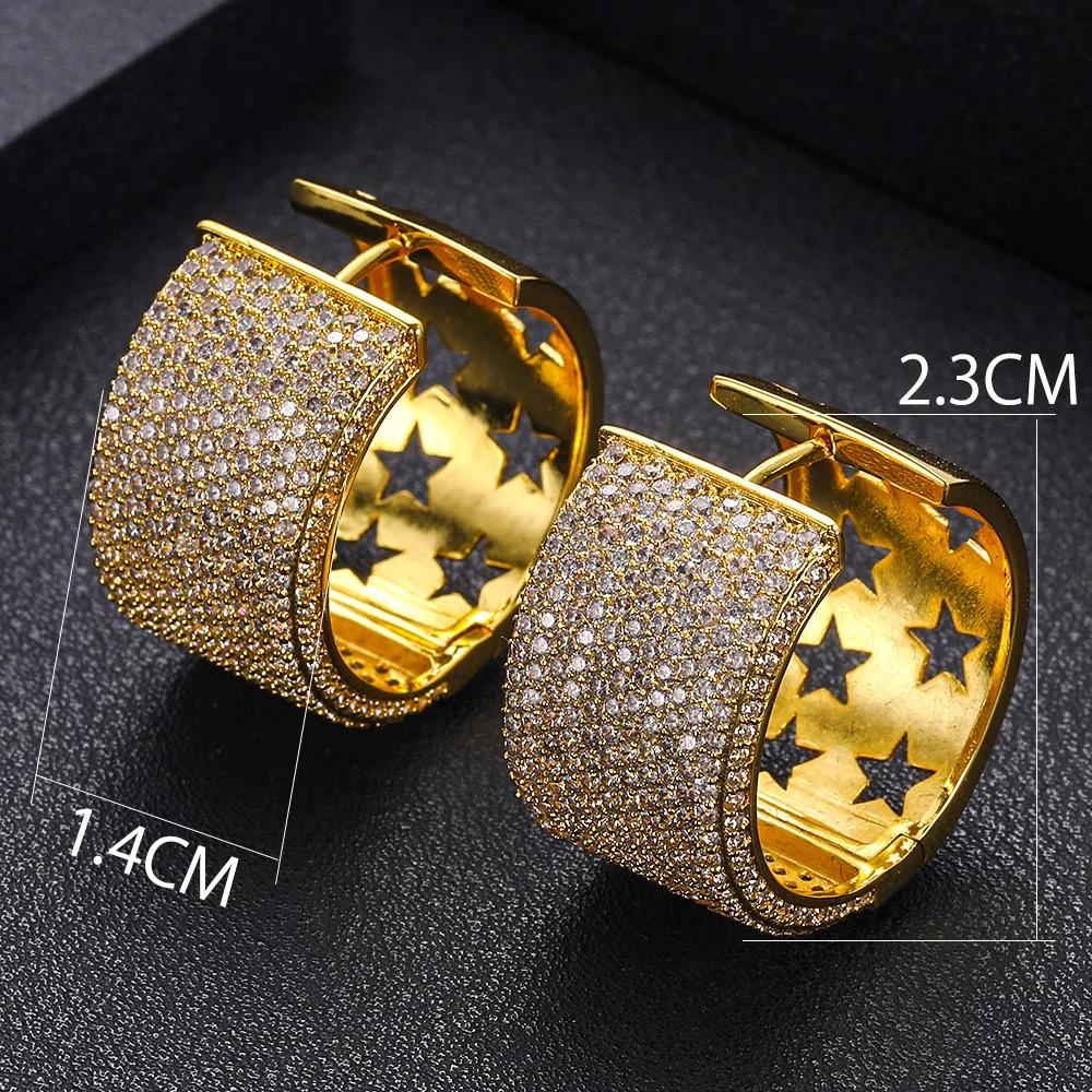 Janekellytrendy геометрические Смешанные Серьги-кольца для женщин, аксессуары, серьги с кубическим цирконием, ювелирные изделия, серьги mujer moda