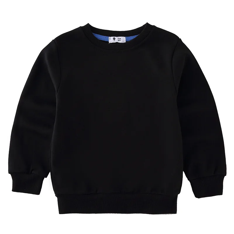 

Girls Spring Autumn Casual Pullover Sweater Boys Solid Color Long Sleeve Simple Top 2-7 Years Children All-match Clothes