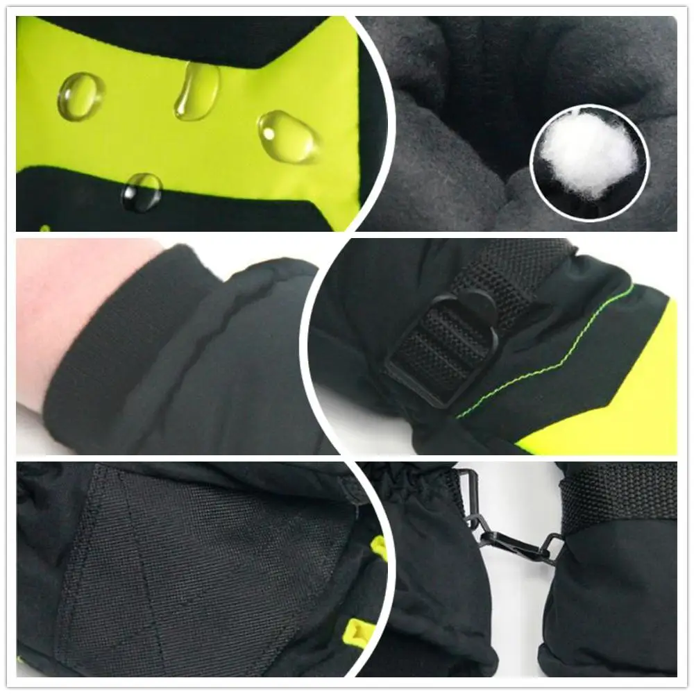 HiMISS лыжные перчатки толстые теплые велосипедные ветрозащитные зимние