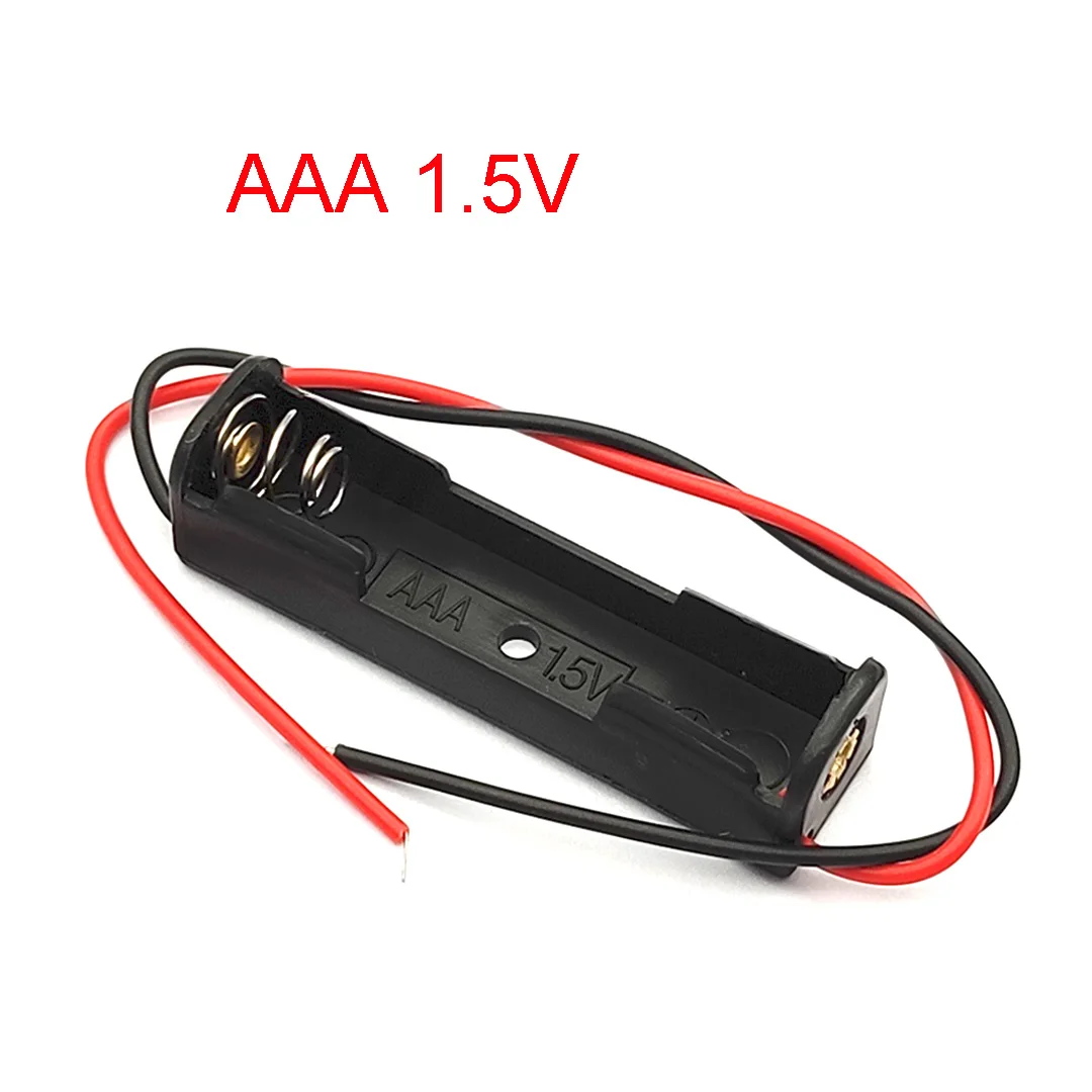 10 шт. AAA Батарея клип чехол 1x держатель коробка с проводами DIY хранения 1 5 V| |