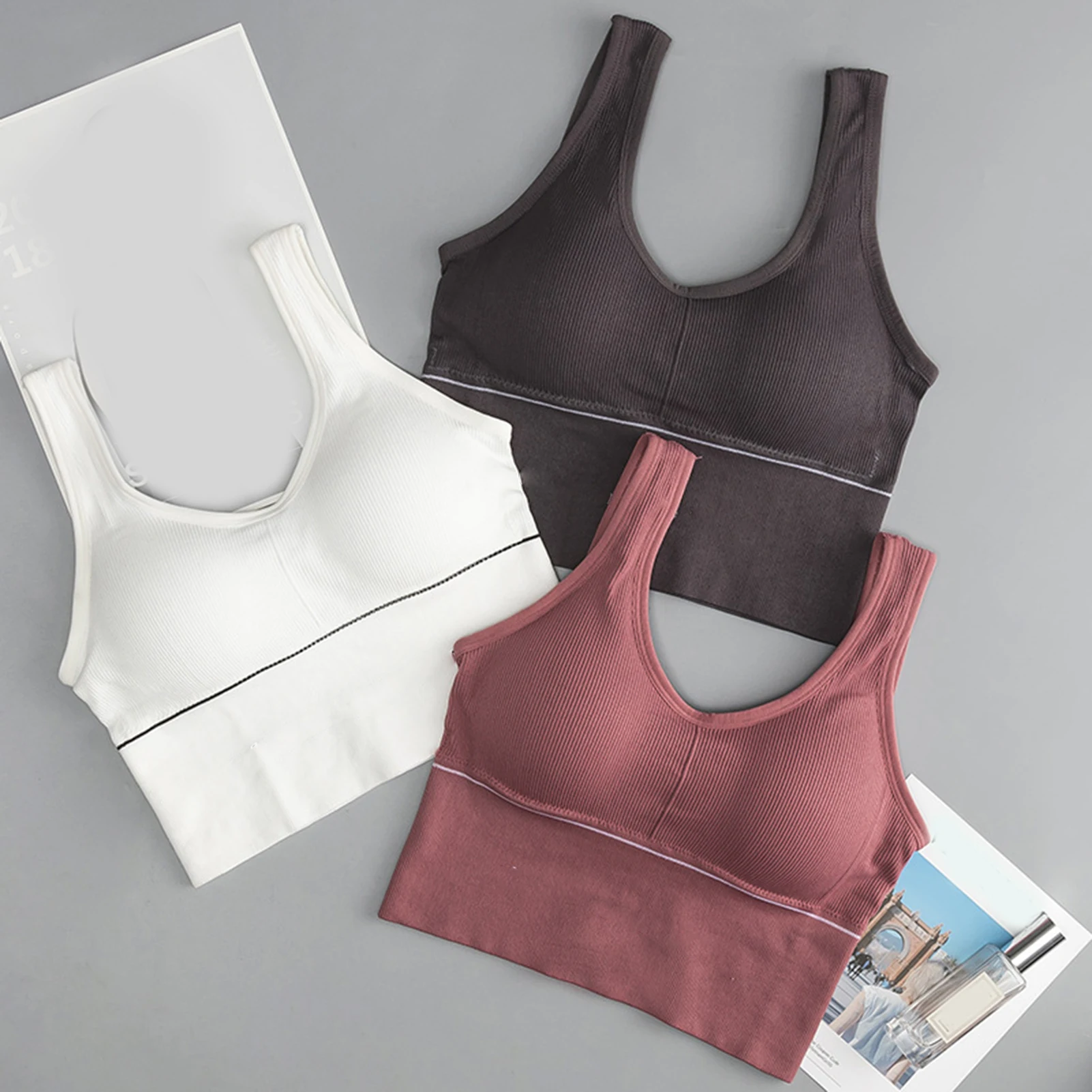 Спортивные Бюстгальтеры без косточек женские противоударные бюстгальтеры для