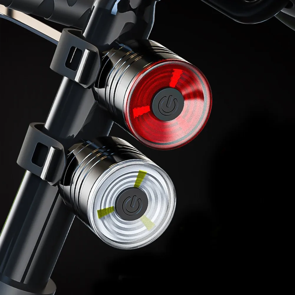 

2pcs LED Bike Tailights Waterproof Bike Lights Set Headlight Taillight Bicycle Light Safety Warning Highlight Tailight Bike Acc