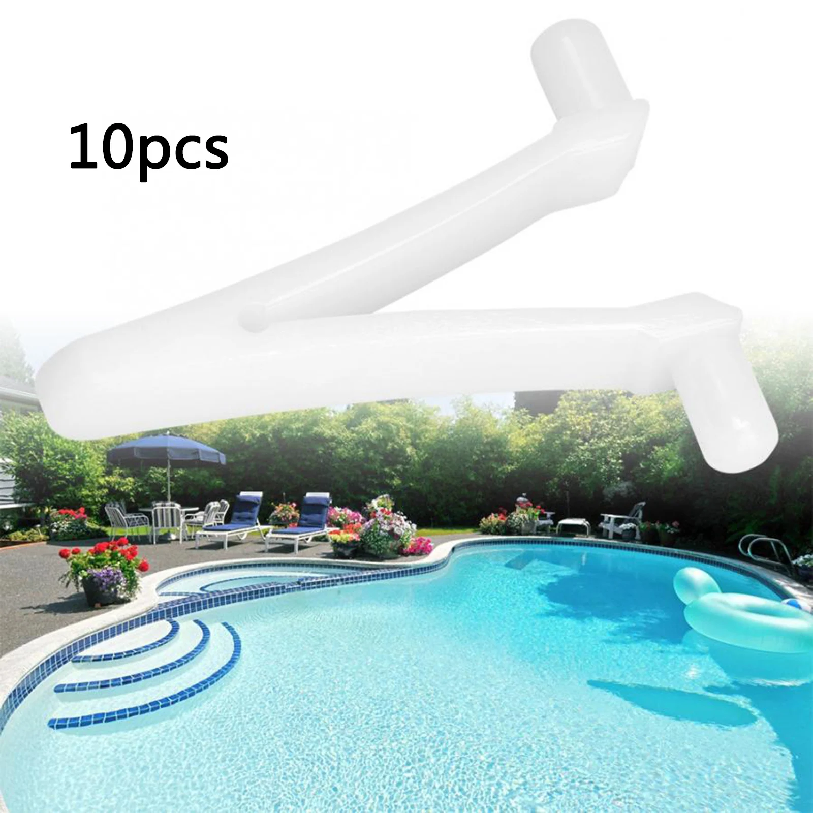 

10Pieces Pool Butterfly Clip V-Clip Attachment Pool Accessory for Swimming Pool Brush Pole Attachments