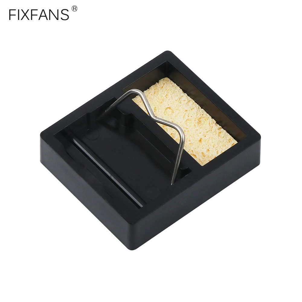 Подставка для электрического мини паяльника база с губкой чистки наконечников и