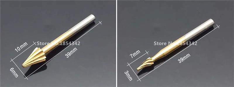 10 шт. в наборе вращающийся Фрезерный резак из быстрорежущей титановой стали Dremel
