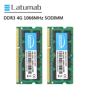 latumab memoria ram ddr3 8gb 2x4gb 1066mhz notebook memory pc3 8500 204pin sodimm ddr3 ram 1 5v laptop memory module free global shipping