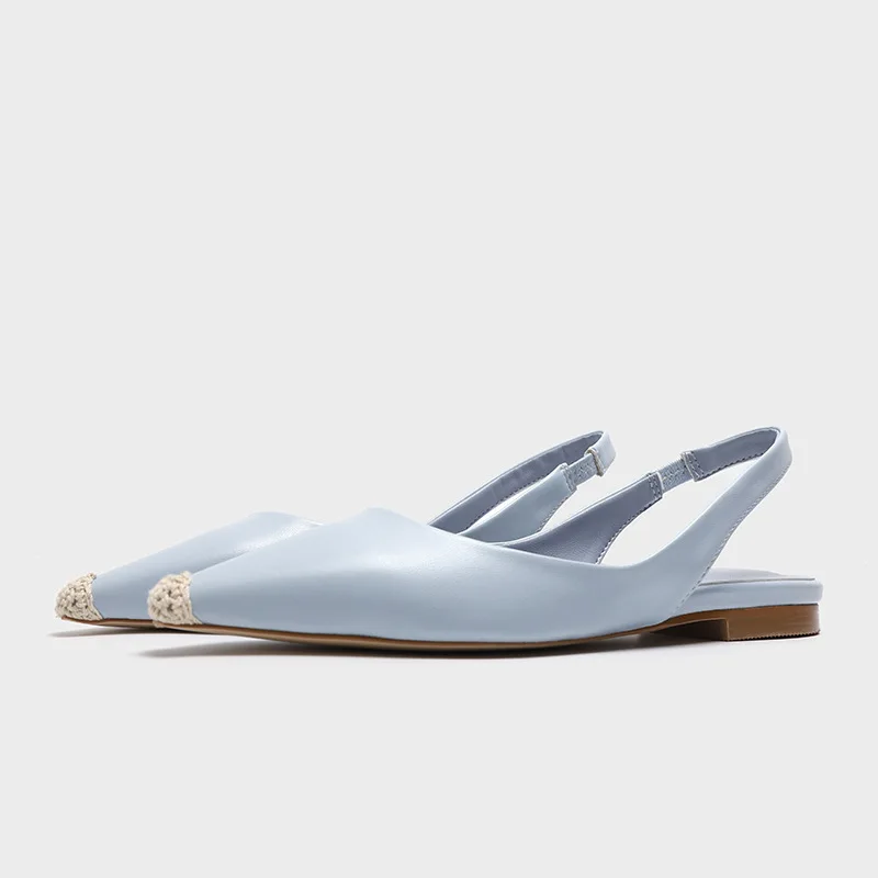 

Brand Fashion Flat Heel Women's Shoes 2021 Summer Korean Almond Shoes Butterfly Sandals All-match Comfortable Simple Women Shoes
