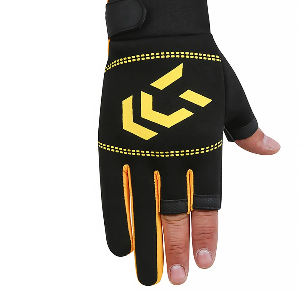 

1 Pair Fishing Gloves Men Women 3 Cut Finger Anti-Slip Fishing Glove Outdoor Fish Equipment Breathable Fitness Carp Fishing