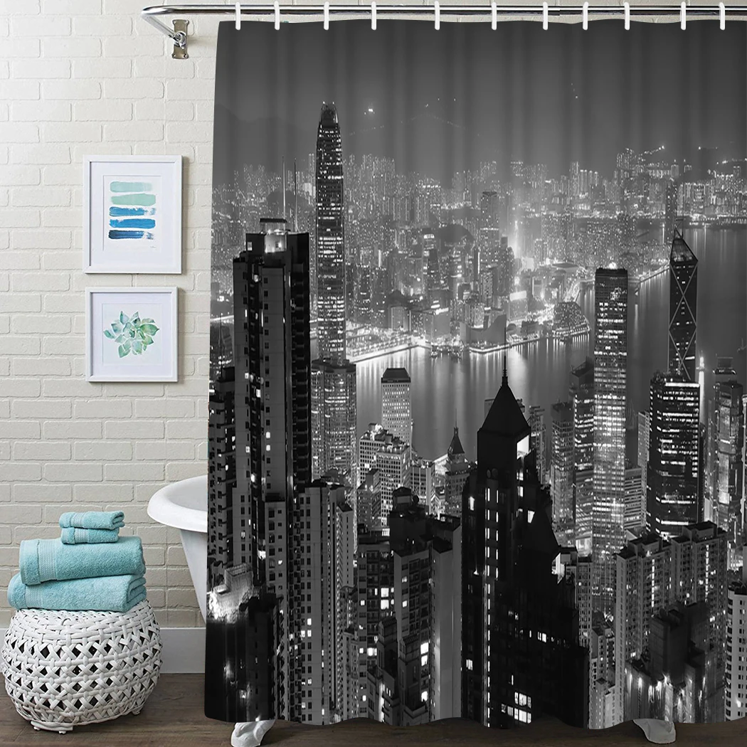 Floral Shower Curtain Summer Flower Watercolor Shower Curtain Waterproof Fabric For Bathroom Decor Shower Curtains Set With Hook ocean waves printed shower curtain for bathroom waterproof shower curtain with hook polyester bathroom shower curtain home decor