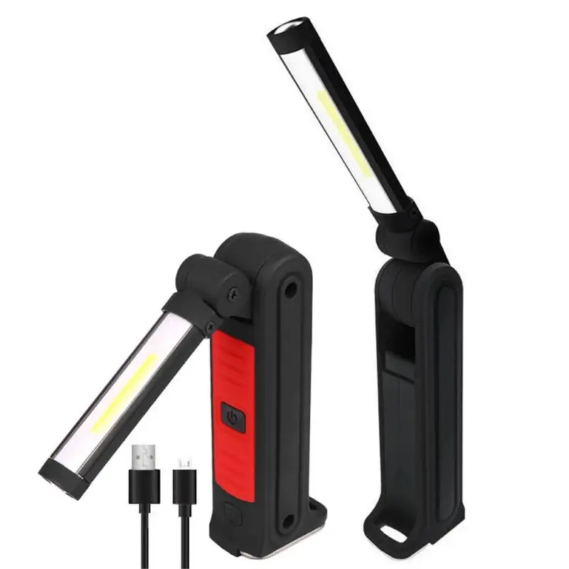 

360 Folding 4 Modes Rechargeable COB LED Strong Emergency Flashlight Vehicle Repairing Lamps For Camping Fishing Outdoor Hot