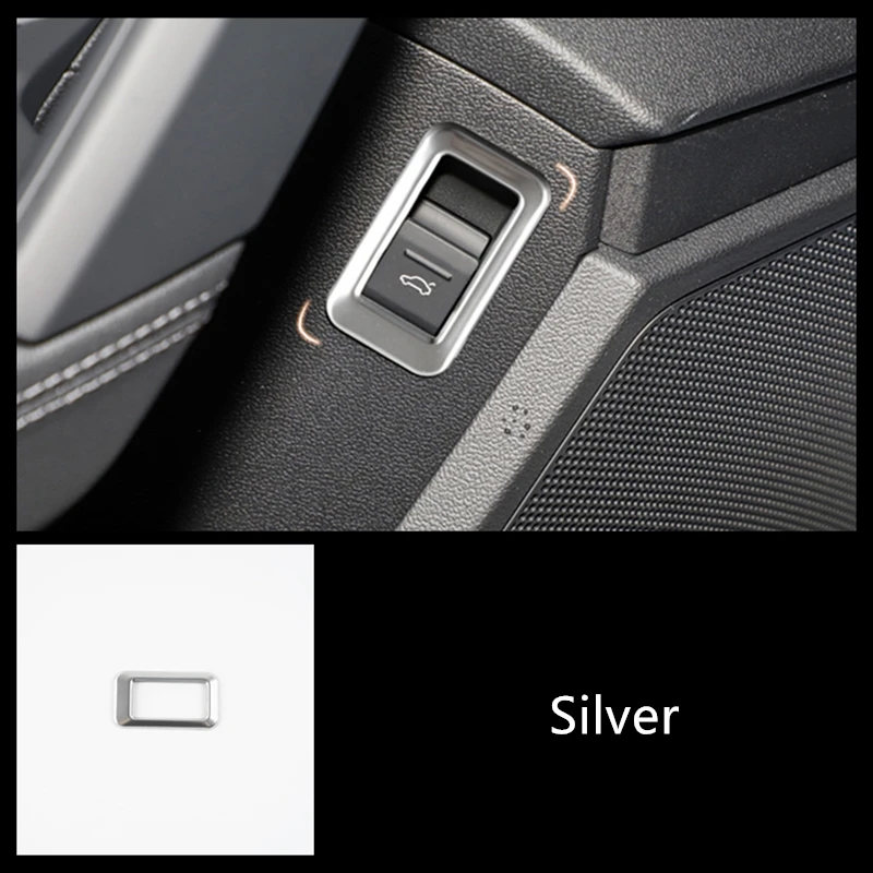 

Кнопка переключателя двери багажника из нержавеющей стали декоративная рамка Крышка отделка для Audi A3 8Y 2021-2022 Стайлинг Аксессуары для интерьера