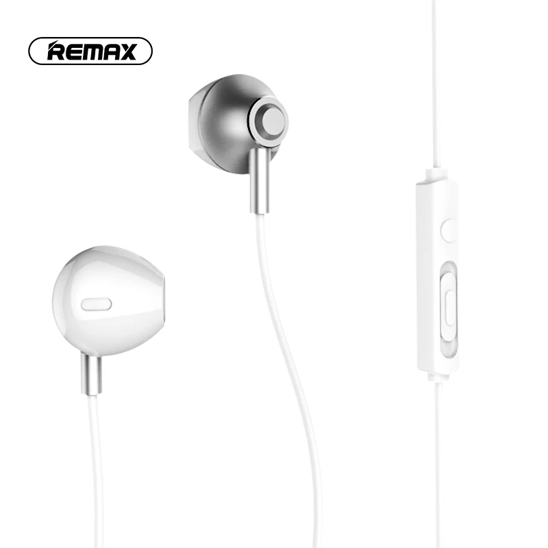 

REMAX Earphone RM-711 Wired Music Call Headset 1.2M In-Ear Headphone With HD Sound Microphone Smart Noise Reducing Earphones