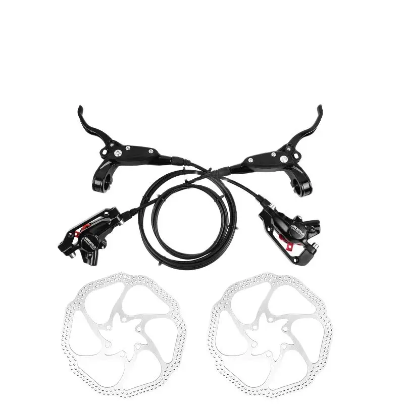 

Bicycle Brake Bike MTB Mountain Disc Hydraulic Brake 750mm 1350mm Left Right Control Front Rear w Pads