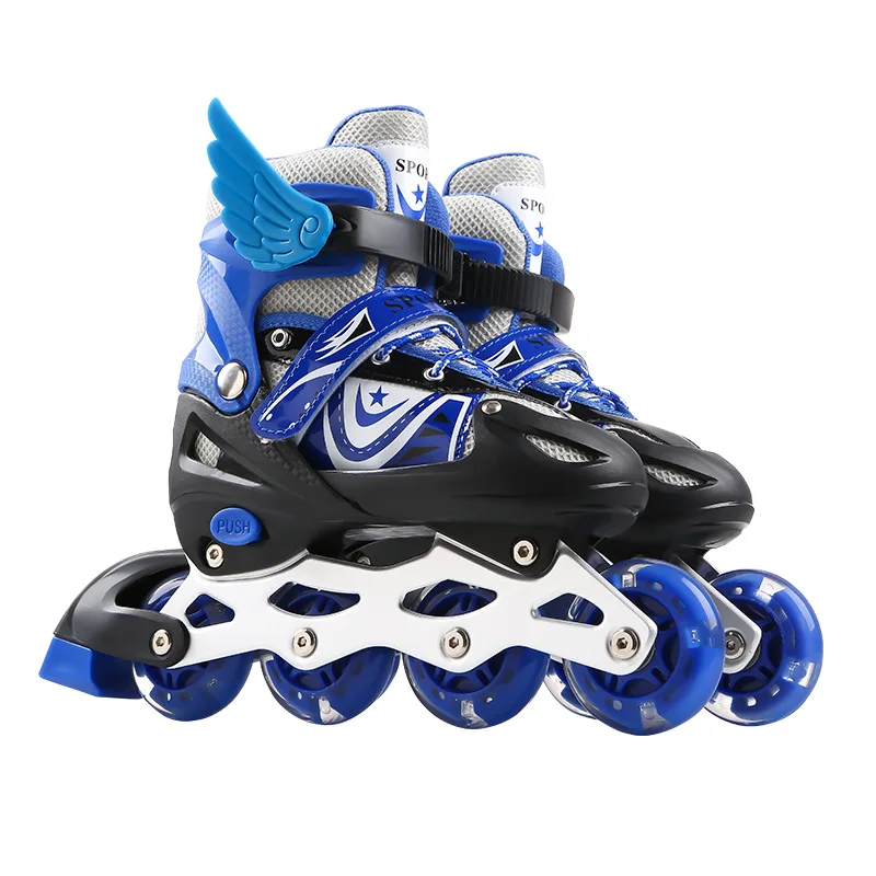 2021 регулируемые роликовые коньки детские роликовые коньки Flash Roller Skates Sneaker Outdoor Kids Skates Patins спортивная обувь