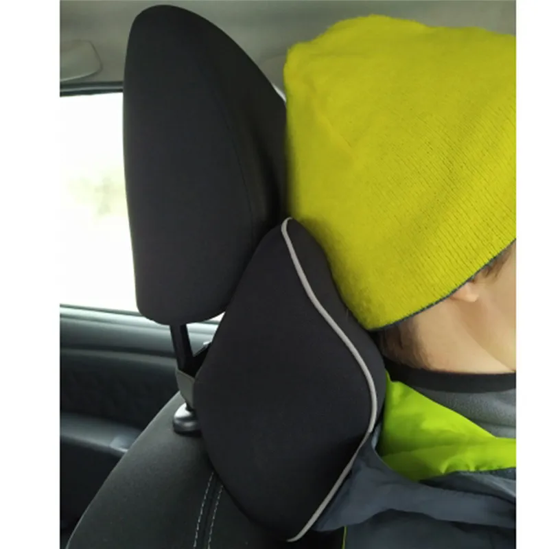 

Car Seat Travel Foam Memory Headrest Pad Neck Backrest Cushion Mesh Car Pillow