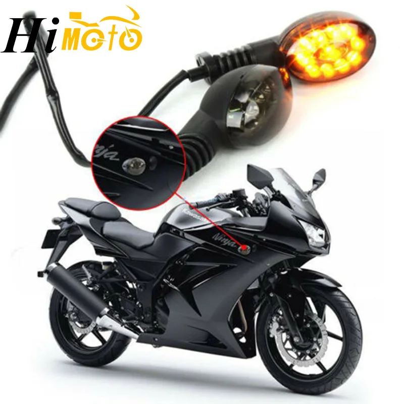 Указатели поворота передние и задние для мотоциклов 2 пары указатели фары Kawasaki