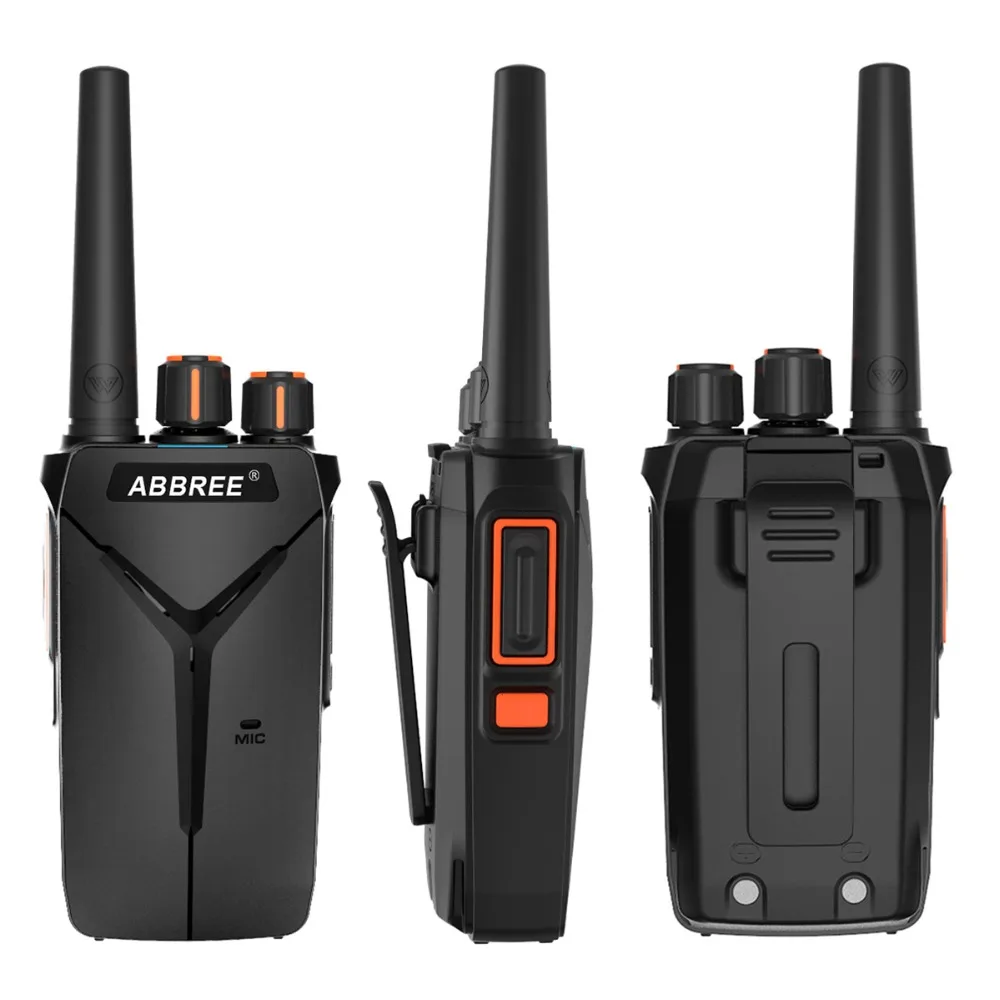 ABBREE AR-F1 10 км Большая дальность мощная рация Портативный CB 5 Вт UHF 400-470 МГц любительский двухполосный радиоприемник