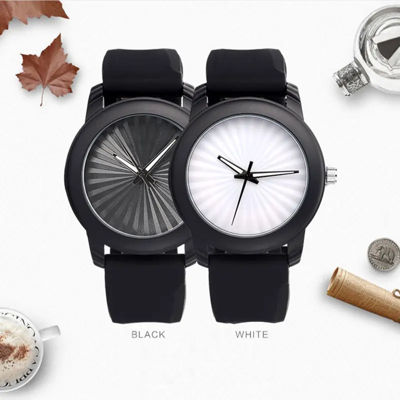 Мужские часы очень простые кварцевые унисекс модные резиновые наручные BOAMIGO 2021