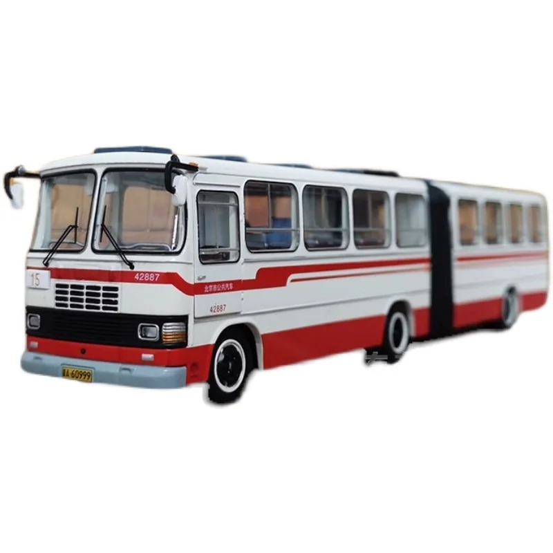 

Модель Пекинского автобуса BK670 No. 1 Datong No. 15 BK663, модель автобуса из сплава, коллекционные украшения, праздничный подарок, детская игрушка, 1/64